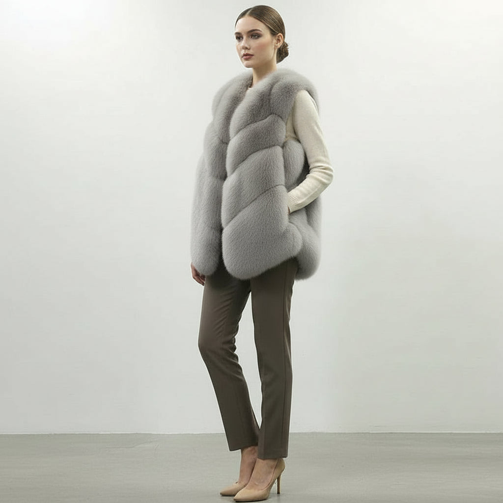 Luxury Faux-Fur Bodywarmer – Soft, Warm & Stylish Layering Vest